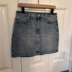 J. Crew Faded Blue Denim Mini Skirt